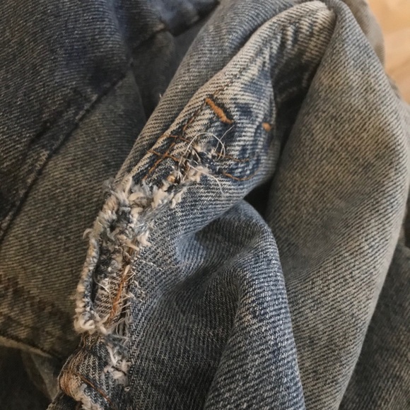 Vintage Patchwork High-Waisted Levi Jeans - Picture 6 of 7